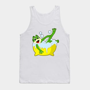 Frog Bathe Bathtub Tank Top